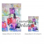 Sticker cu desen pentru tricouri sau sorturi in salon SBA005M 8x5